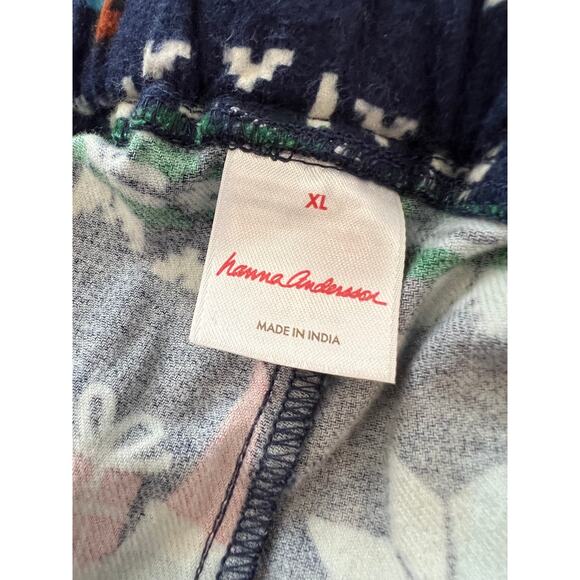 Hanna Andersson Holiday Christmas Adult Unisex Pajama Lounge Pants Gnome XL - Picture 5 of 6